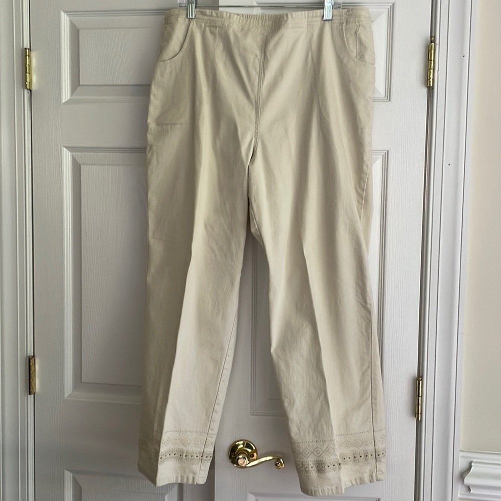 Denim&Co Cream Pants
